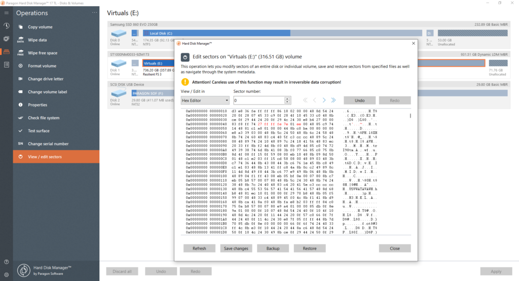 Paragon Hard Disk Manager